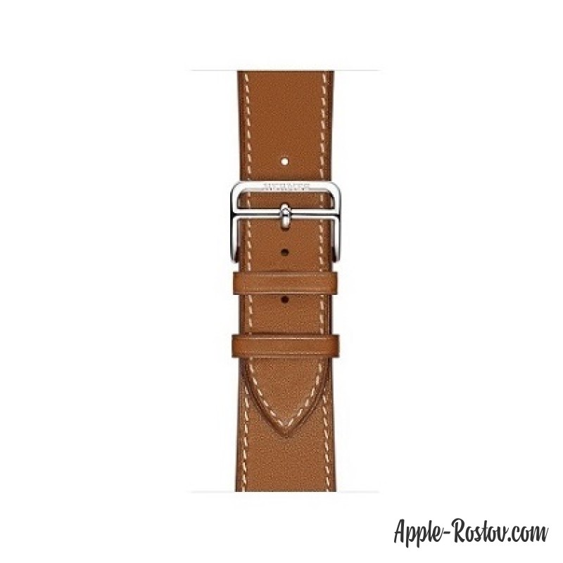 Apple Watch Hermes 38 mm silver/Simple Tour Barenia leather Fauve colors Apple Watch Hermes 38 mm silver/Simple Tour Barenia leather Fauve colors